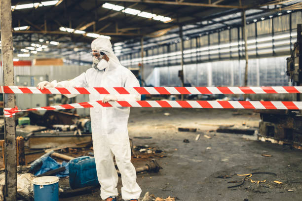 Professional Biohazard technician working in Macedonia, IA